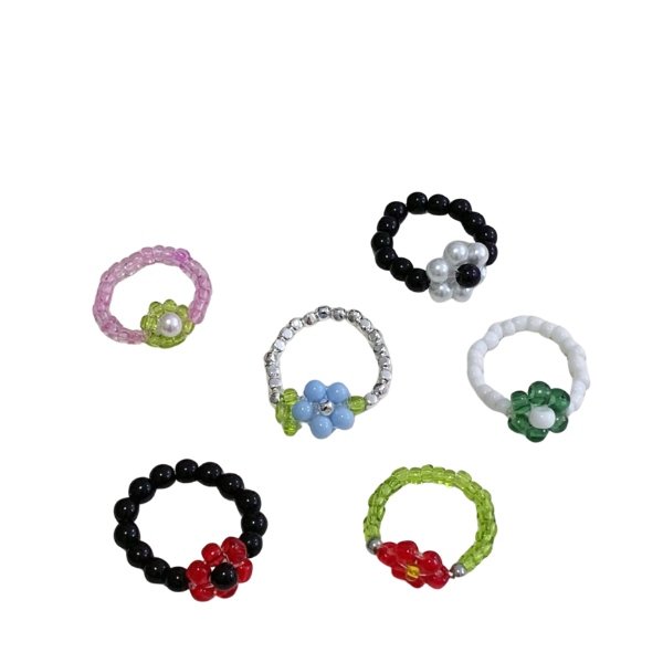 beaded rings